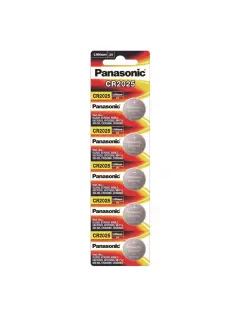 PANASONIC CR -2025PT/1B LITHIUM BATTERY 5 PCS